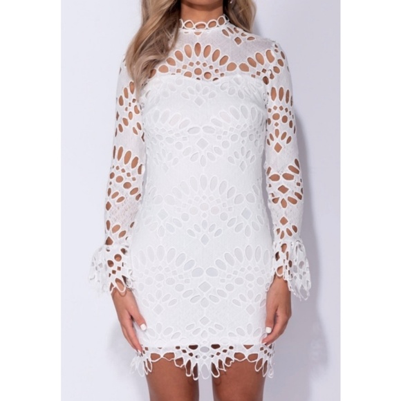 LACE MINI DRESS - Picture 4 of 5